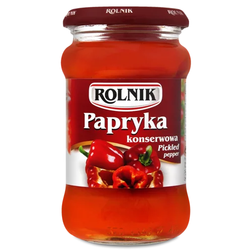 Перець Червоний Маринований Вищого Ґатунку, 340г, Rolnik