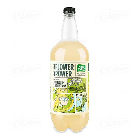 Квас Тарас Хлібний смак бузини та лемонграсу, 1,5л