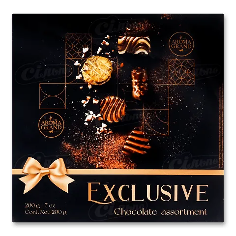 Цукерки Aroma Grand Exclusive асорті шоколадні, 200г