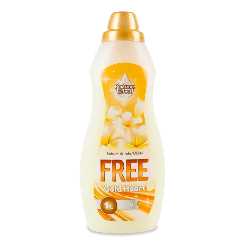 Кондиціонер-ополіскувач Gold Heart Free, 1л, безфосфатний
