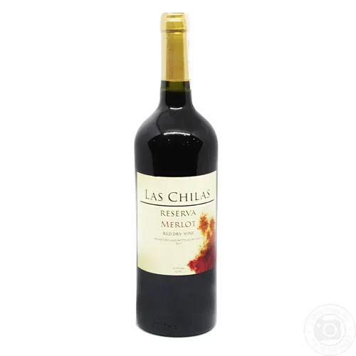 Вино Las Chilas Reserva Merlot червоне сухе 12,5% 0,75л