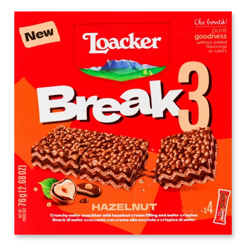 Шоколад Чорний Фірмовий з Горіховою Кремовою Начинкою та Вафлями, к/у 4х19г