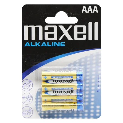 Батарейка Maxell лужна AAA LR03 4шт