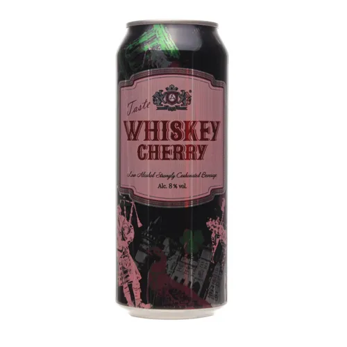 Напій слабоалкогольний 0.5л 8% Оболонь Віскі Вишня з/б