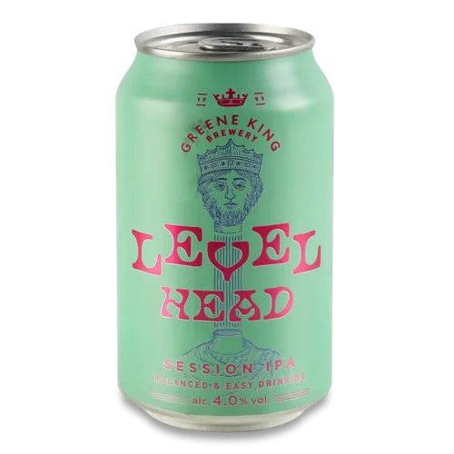 Пиво Green King Level Head світле з/б