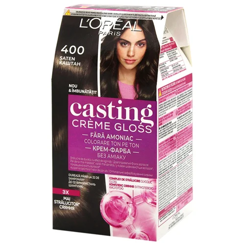 Фарба для волосся L'Oreal Paris Casting Cream Gloss 400 Каштан без аміаку