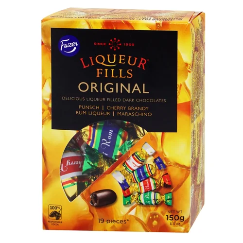 Цукерки Fazer Liqueur Fills з лікером 150г