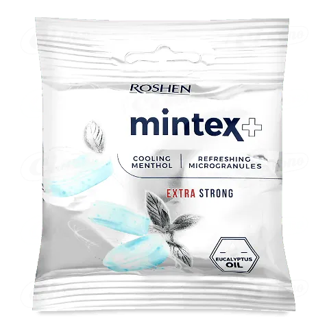 Карамель Roshen Mintex + Extra strong евкаліпт-ментол, 20г