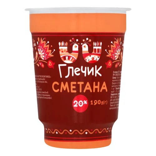 Сметана 20% Глечик ст 190г