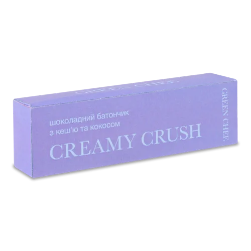 Шоколадний Батончик З Кеш'ю Та Кокосом Creamy Crush, Вищого Ґатунку, К/У 45г