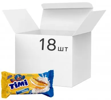 Пирожное Konti Timi зі смаком топленого молока 35г х 18 шт