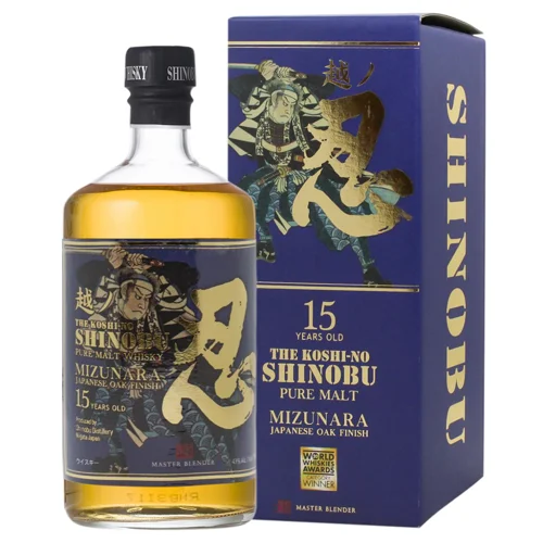 Віскі Shinobu Pure Malt Mizunara 15 років 43% 0,7л