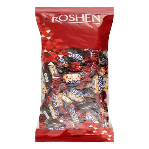 Цукерки глазуровані з арахісовою пастою Krock Roshen кг