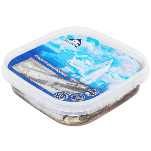 Хамса (Анчоус) Iceberg солона в олії 180г
