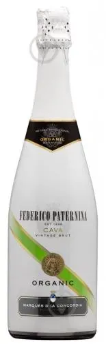 Вино ігристе Paternina Cava Brut Organic біле 11,5% 0,75л