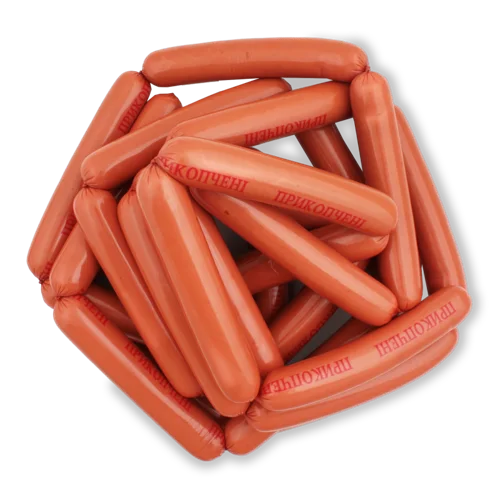 Сосиски Варені Прикопчені Ковбасний Ряд, кг