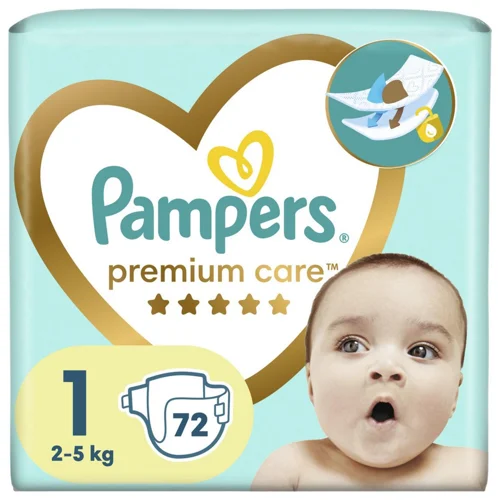 Підгузки Pampers Premium Care Newborn 1 2-5кг 72шт