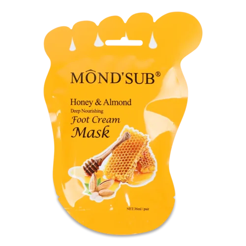 Маска для ніг Mond'Sub мед та мигдаль живильна тканинна