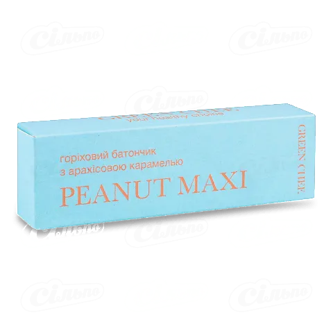 Батончик Green Chef Peanut Maxi арахіс з карамеллю, 55г