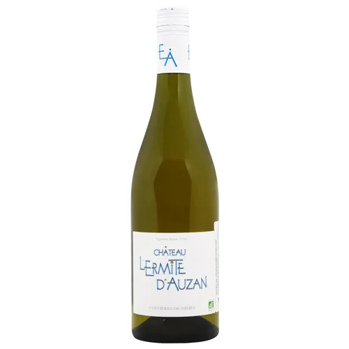 Вино Chateau l'Ermite D'Auzan Costieres De Nimes Auzan Blanc біле сухе 13% 0,75л