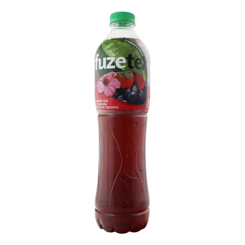 Чай холодний чорний зі смаком ягід та гібіскусу Fuzetea 1.5л