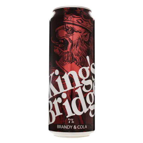 Напій слабоалкогольний 0.5л 7% Brandy&Cola King`s Bridge з/б