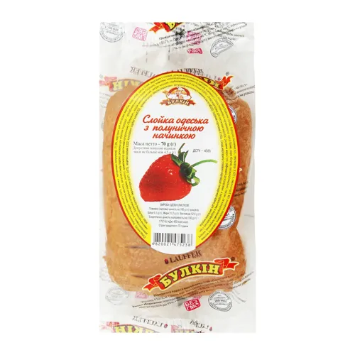 Слойка з полуничною начинкою Булкін м/у 70г