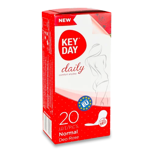 Щоденні Прокладки Deo Rose Normal Key Day, 20 шт