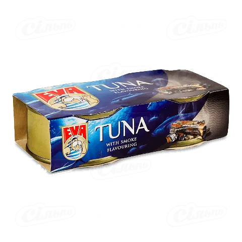 Тунець EVA філе підкопчене, 2*80г/уп