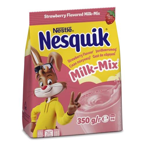 Суміш для Приготування Напою Суха Зі Смаком Полуниці Milk-Mix Nesquik, м/у 350 г