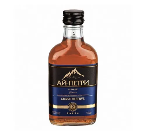 Коньяк Ай-Петрі Grand Reserve ординарний 5 зірочок 40% об скляна бутилка 0,2л