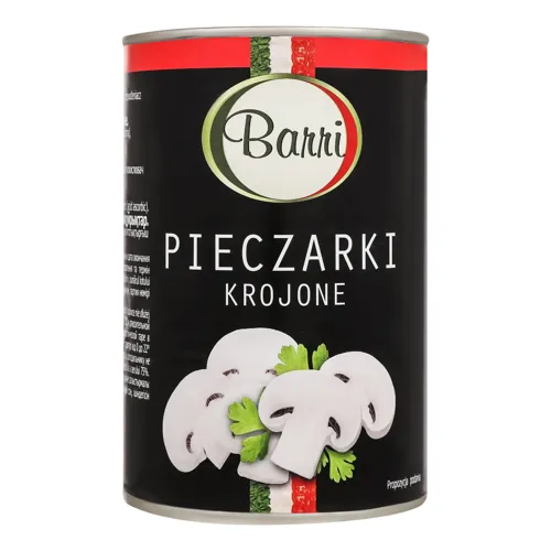 Шампіньйони різані стерилізовані 425мл ж/б Баррі