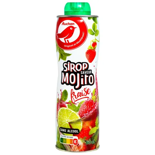 Сироп Ашан Мохіто полуничний 0,6л