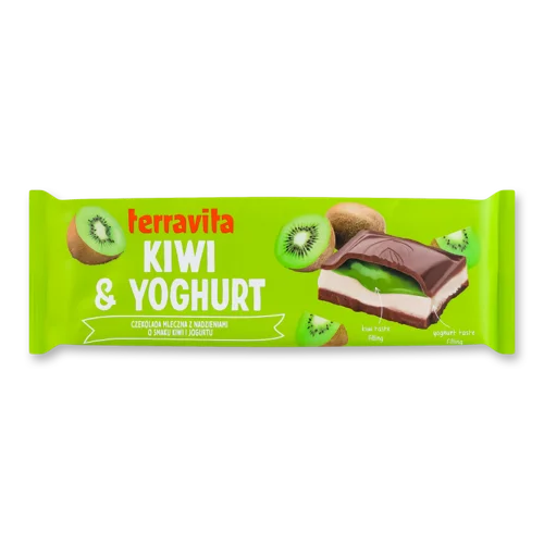 Шоколад Молочний Kiwi&Yoghurt Вищого Ґатунку, м/у 235г