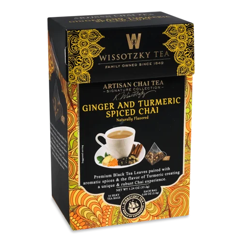 Чай Чорний Wissotzky Tea Спайс Чай Імбирь-Куркума, 100г