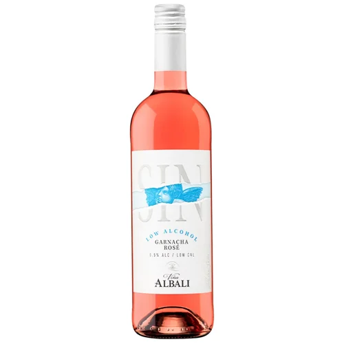 Вино Vina Albali Garnacha Rose рожеве напівсухе безалкогольне 0,75л