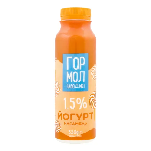Йогурт 1.5% Карамель Гормолзавод №1 330г