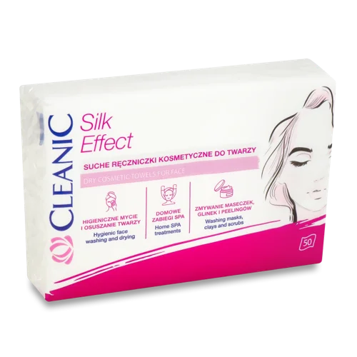 Косметичні Серветки Cleanic Silk Effect, Вищий ґатунок, 100 шт