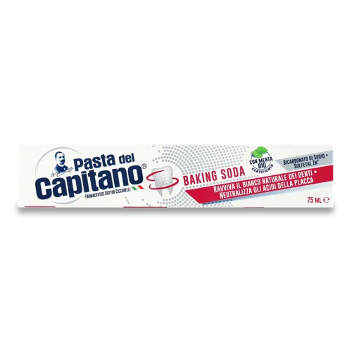 Зубна Паста Baking Soda Pasta del Capitano, 75 мл, в/с