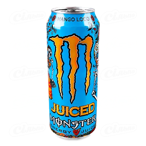 Напій енергетичний Monster MangoLoco безалкогольний газований, 0,5л