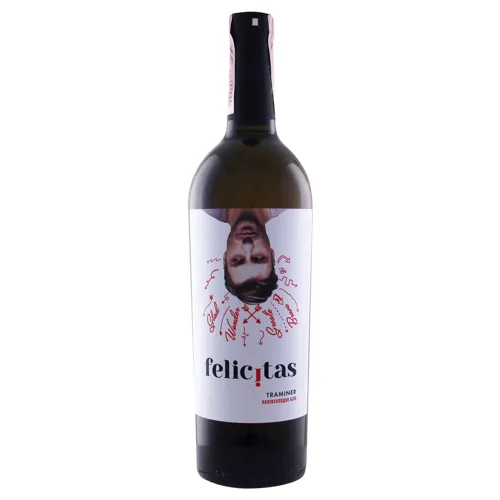 Вино 0.75л 9-13% біле напівсолодке Traminer Felicitas бут