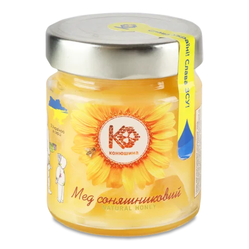 Мед Соняшниковий Вищого Ґатунку, С/Б 250г