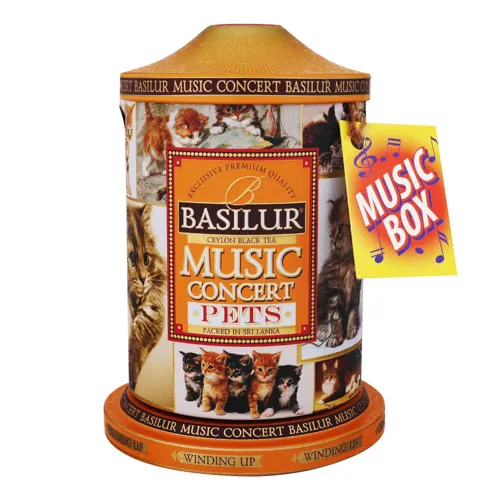 Чай чорний Улюбленці Музична скринька Basilur з залізній банці 100г