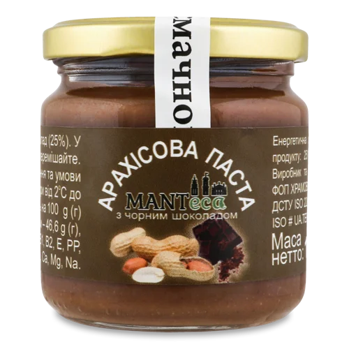 Паста Арахісова З Чорним Шоколадом, c/б 180г