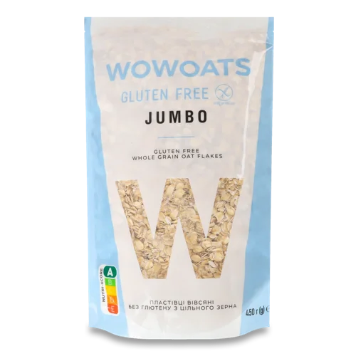 Вівсяні Пластівці Без Глютену З Цільного Зерна, в/ґ, 450г