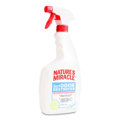 Спрей для Нейтралізації Запаху Для Котів 3в1 Odor Destroyer Nature's Miracle, 709мл