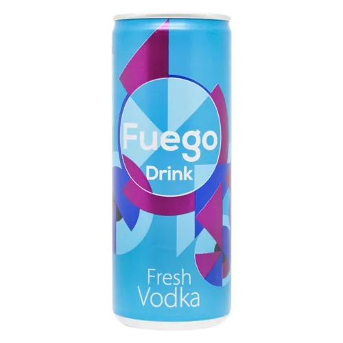 Напій слабоалкогольний Fuego Fresh&Vodka сильногазований 4,5% 250мл