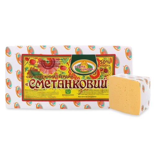 Сир Сметанковий 50% Сирна Комора, кг