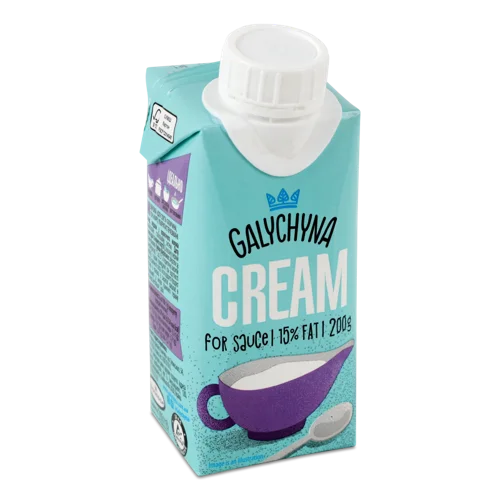 Вершки 15% Ультрапастеризовані Для Соусу, т/п 200г