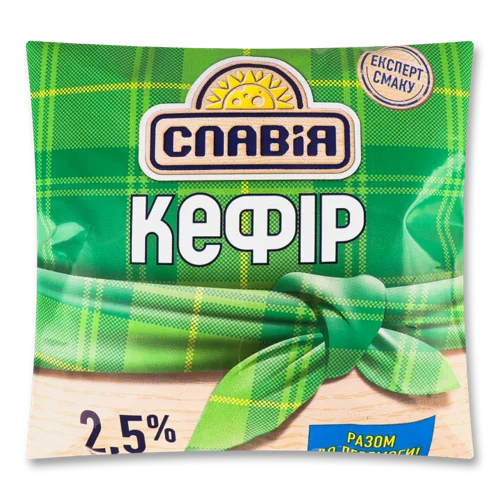 Кефір Пастеризований 2.5% Славія м/у, 400г